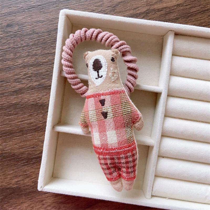 Детская милая резинка для волос с животными, эластичная, с кроликом, резинки для волос для девочек, резинка для волос с детским слоником, детские повязки на голову, аксессуары для волос