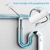 Sewer Pipe Dredging Extractor Flexible Grabber Claw Reacher Tool Drain Clog Remover Cleaning Tool For Sewer Sink Toilet