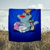 1PC Oggy Blanket Flannel Throw for Sofa, Indoor, Camping, Living Room, Office, Chair, And Bed Soft Birthday Christmas Gift