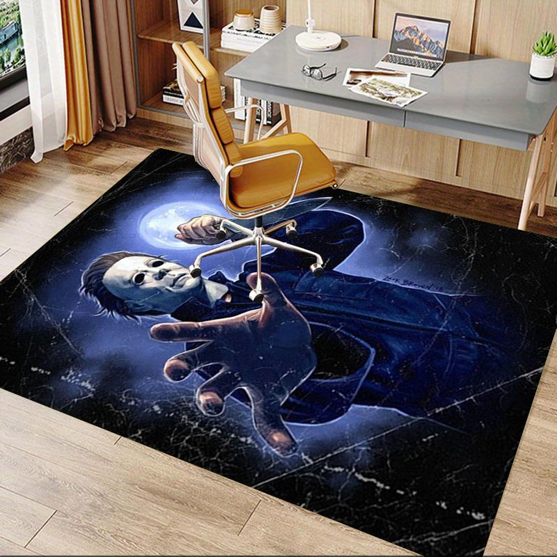Halloween Horror Icon Carpet For Playroom Bedroom Living Room Sofa Home Decorkids Game Area Rug Nonslip Floor Mat