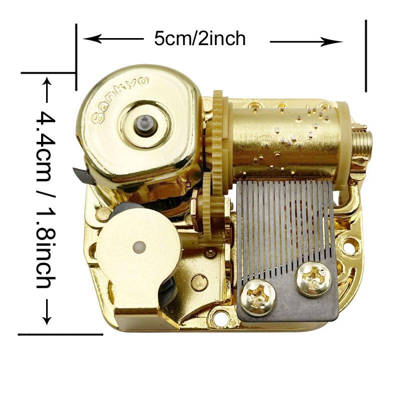 Sankyo Musical Movement for DIY Music Boxes Musical Instruments Accessories  (200 Tunes Option) (always With Me) Wind up