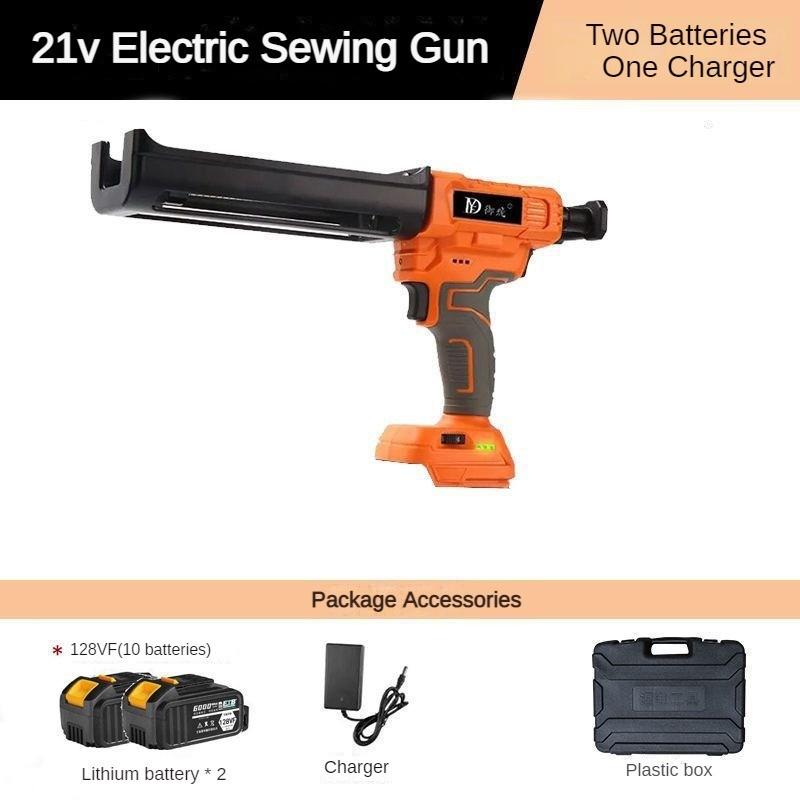 21V Household Repair Power Tool Fully Automatic Beauty Seam Glue Machine Electric Double Tube Glue Gun