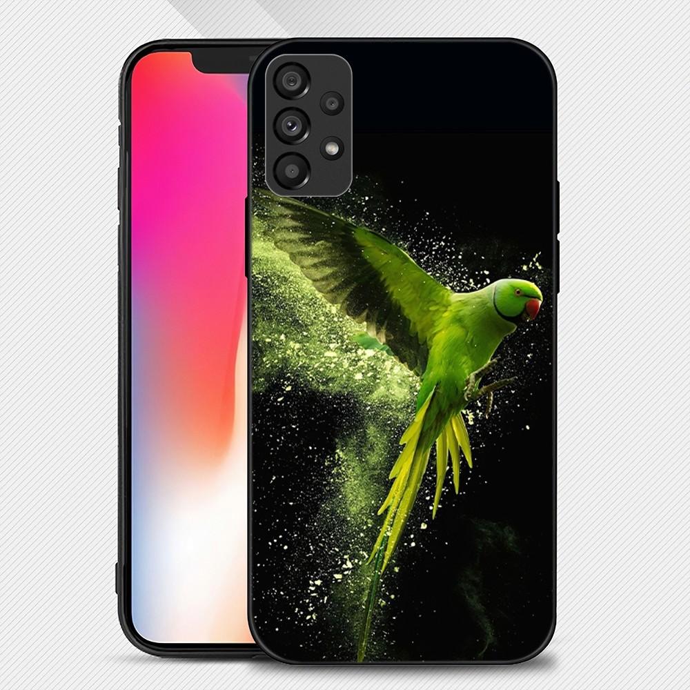 Animal Parrot Phone Case For Samsung Galaxy S22 S23 Ultra S21 S20 FE Plus Note 20 Soft Cover