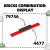 Нетоксичный 61 шт./лот 4477 1x10 Тонкий строительный блок Аксессуары Moc Совместимый с Кирпичами Детские игрушки Подарочная коробка