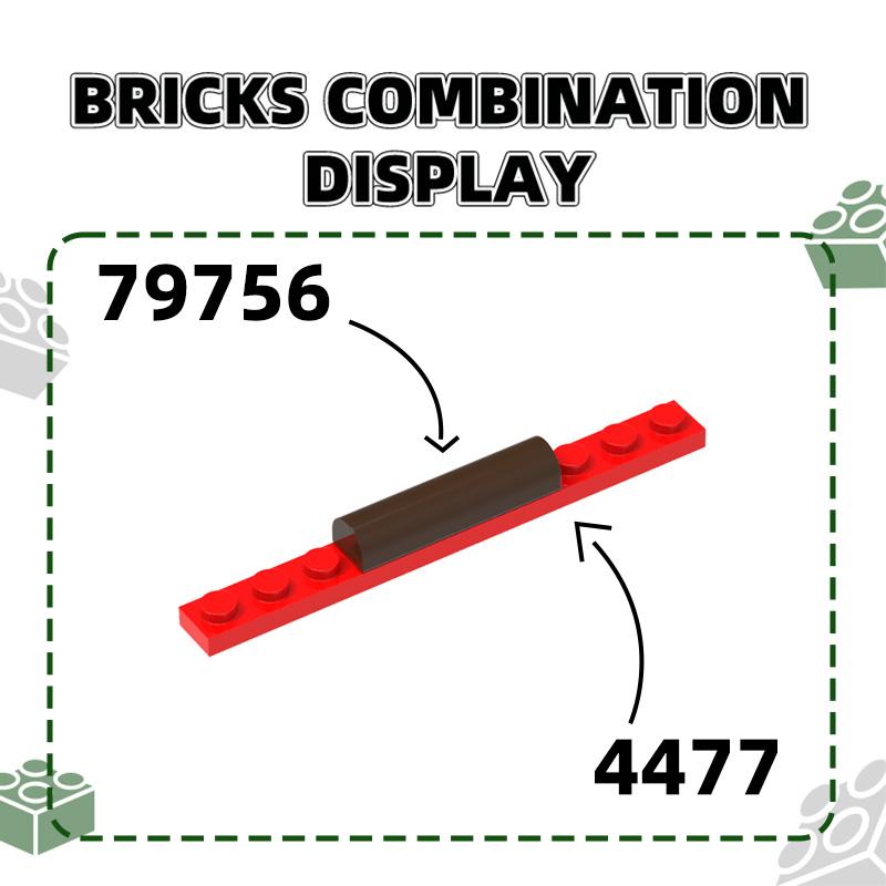 Нетоксичный 61 шт./лот 4477 1x10 Тонкий строительный блок Аксессуары Moc Совместимый с Кирпичами Детские игрушки Подарочная коробка