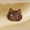 1PC Fabric Patch Decorative Cartoon Cat Stereoscopic Cloth Applique Handmade Embroidery Sewing Fashion Accessories