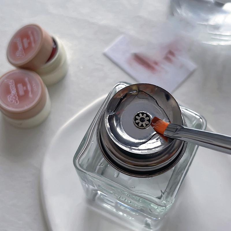 180 мл стеклянный пустой дозатор с нажатием вниз для лака для ногтей спиртового средства для снятия макияжа прозрачная многоразовая бутылка жидкое очищающее средство для хранения