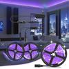 УФ светодиодная лента DC12V 2835 SMD ультрафиолетовая светодиодная лента гибкая лента лампа для гостиной диджей флуоресцентное свечение вечернее освещение