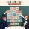 4E's Novelty Boho Classroom Bulletin Board Sets, Boho Motivational Bulletin Board Decorations & Positive Affirmations School Wall Decor Classroom