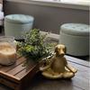 Creative Golden Yoga Dog Home Dcor Resin Art Decorative Piece For Modern Interiors