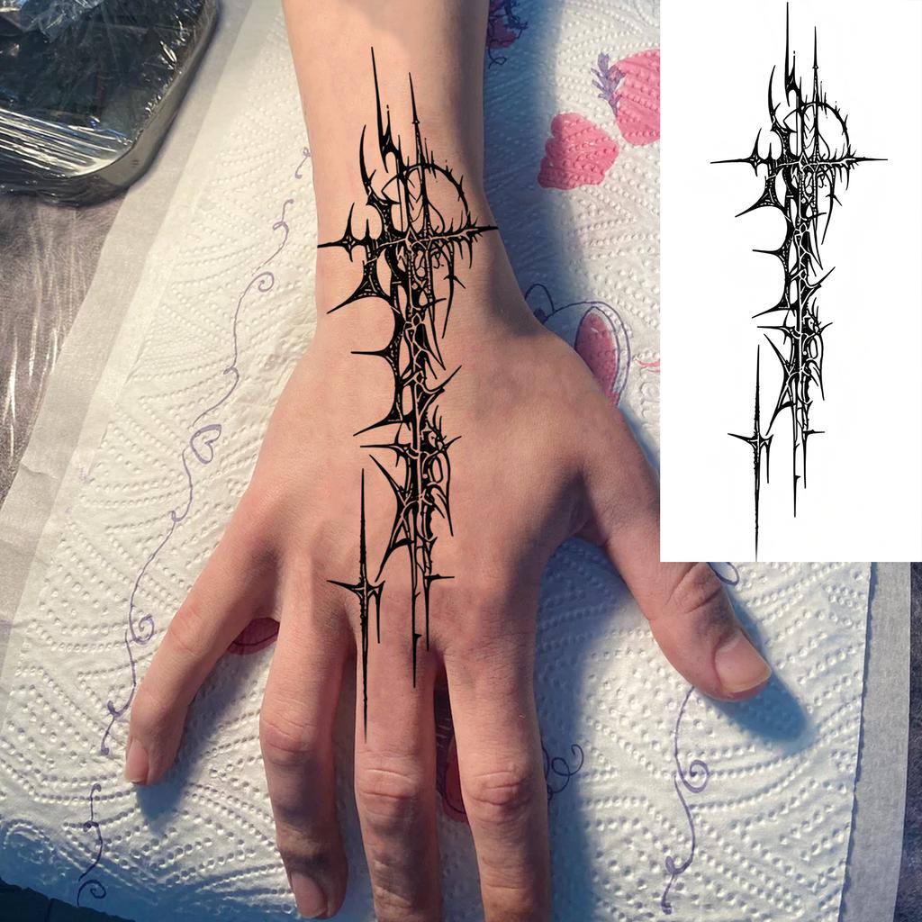 1 Sheet Rose Butterfly Phoenix Temporary Tattoo For Adult Hand Waist, Fake Tatoo Sticker Waterproof Long Lasting Realistic Tatoo