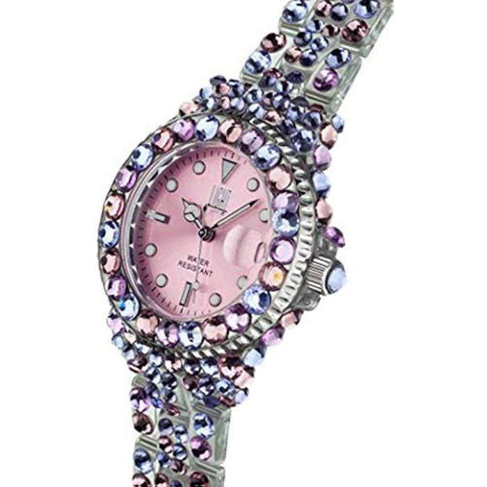Montre - LIGHT TIME - L603G - Diamètre 35 mm - 300 pierres précieuses - Quartz japonais