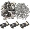 100 set Wear-resistant Metal Wire Clips Anti-corrosion Fence Wire Clamp  Animal Husbandry
