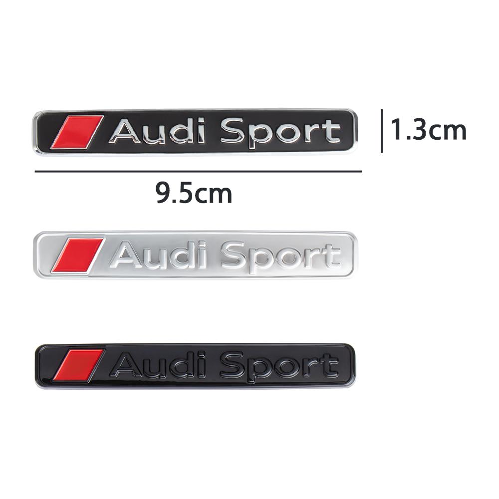 3D ABS Car Rear Trunk Side Body Fender Emblem Sticker Decoration Decal For Audi Sport Badge Logo Auto Modification Accessories