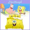 Spongebob Squarepants Duvet Cover And Pillowcase Set With Active Dyeing For Youth Bedroom