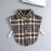 Women Detachable Plaid Shirt Design Fake Collar False Blouse Clothing Accessories