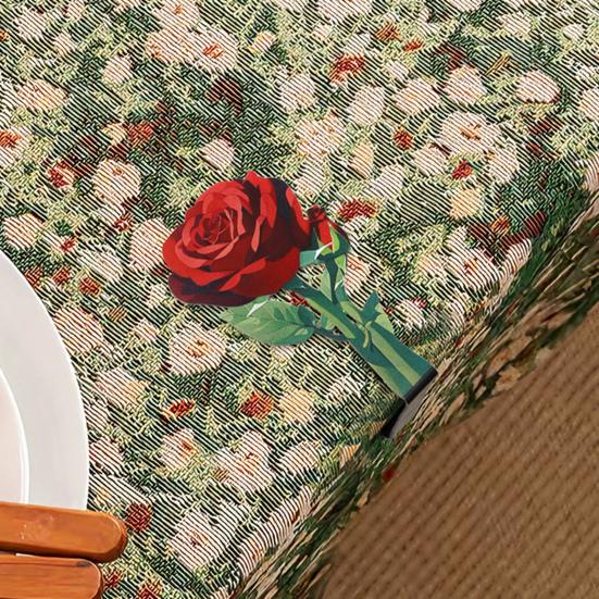 4 шт. Зажим для скатерти из нержавеющей стали Роза Нескользящий для помещений и улицы Свадьба