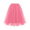 Women Retro Ballet Skirt Elastic High Waist 3-Layer Tulle Petticoat Dance Skirt Carnival Cosplay Tutu Skirt