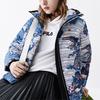 Fila Свободная короткая пуховая куртка с капюшоном женская верхняя одежда F11W048906F-BK