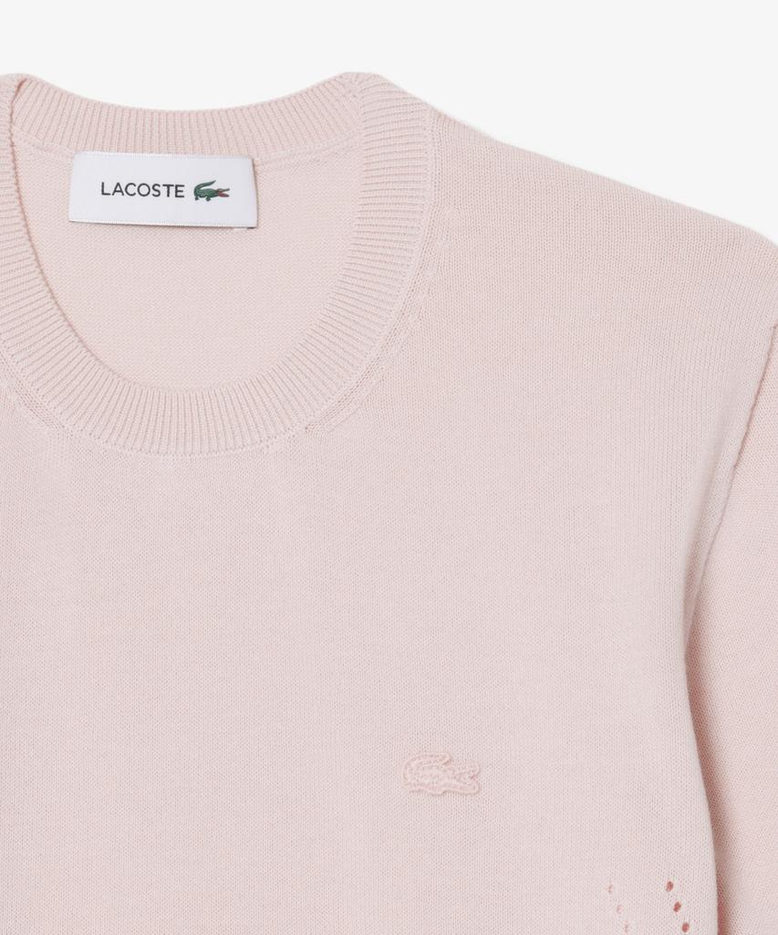 LACOSTE Женский легкий хлопковый свитер с коротким рукавом Af5025-56G Ady