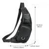 Мужская нагрудная сумка из натуральной кожи Premium Sense Casual Crossbody Bag Top Layer Cowhead Bag Half Moon Chest Bag Men's Bag