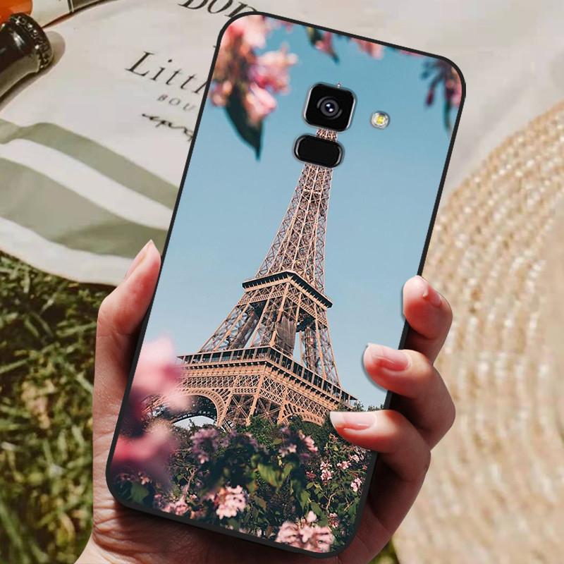 Для Samsung Galaxy A8 2018 A530 A530F Чехол Силиконовый Мягкий ТПУ Чехол для телефона Для Samsung A8 Plus 2018 A730 A730F Чехол Черный Coques