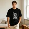 Real Unisex Love Jesus Cross Tshirt Christian Faith Religious Graphic Tee For Unisex Faithbased Cross Printed Tshirt Cotton Tops