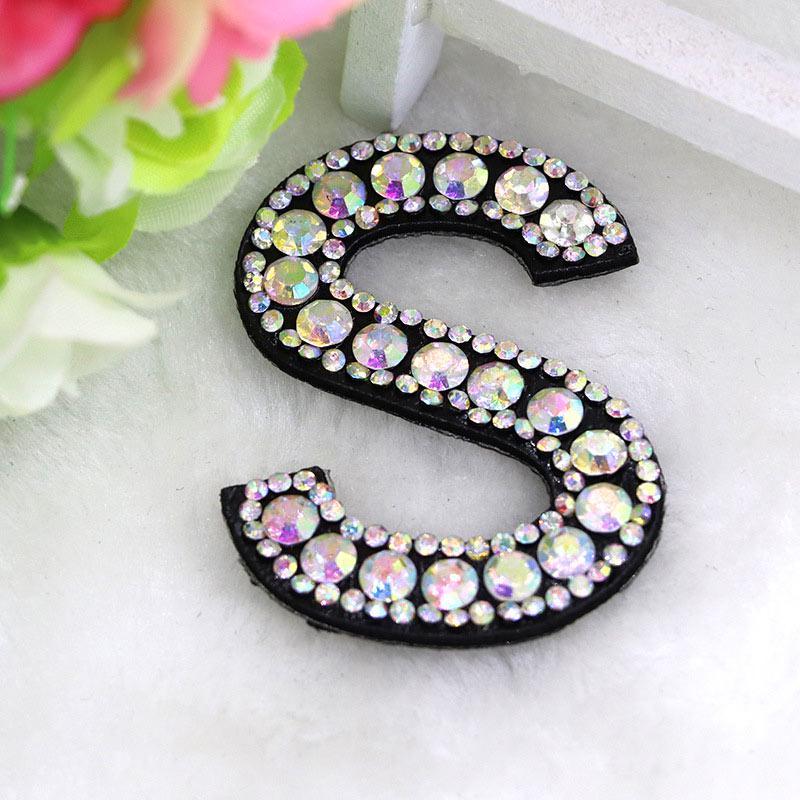 Шарм английский алфавит AZ значок буквы аппликация 3D стразы буквы нашивка горячая распродажа утюг на высокое качество популярный 1 шт для одежды обувь сумка