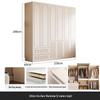 Modern Solid Wood Wardrobe: Light Luxury Storage Solution for Small Apartments