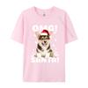 Christmas Dog T Shirts Fashion Premium Cotton Crew Neck Tee Shirts Male Plus Size Sweatshirts High Quality