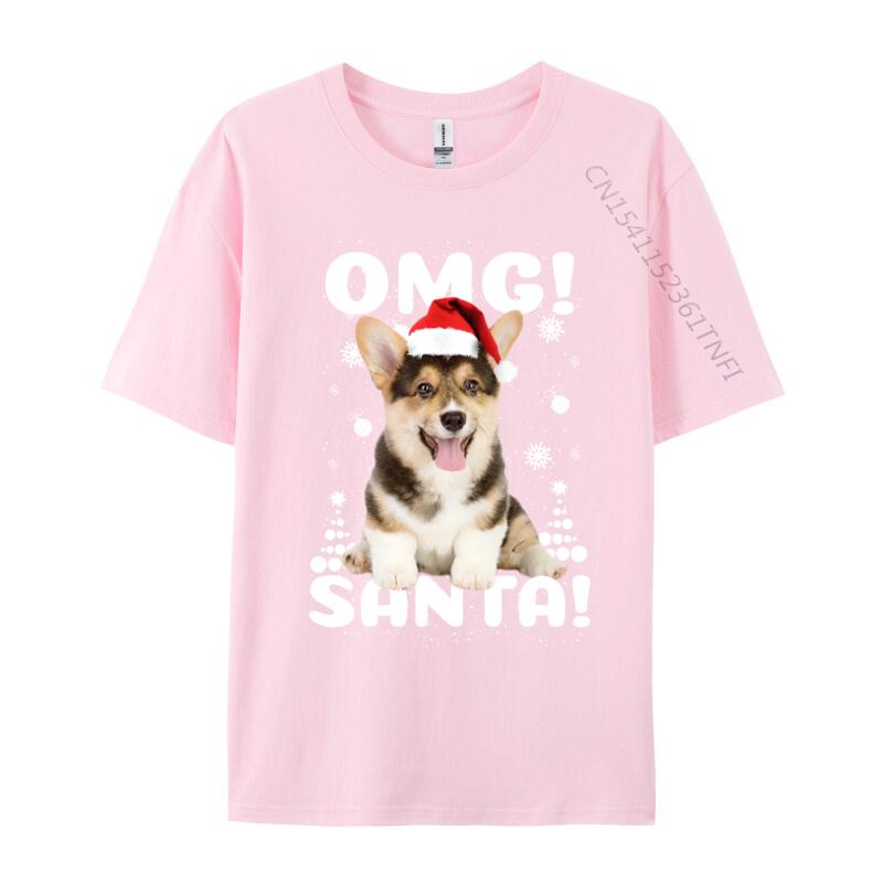Christmas Dog T Shirts Fashion Premium Cotton Crew Neck Tee Shirts Male Plus Size Sweatshirts High Quality