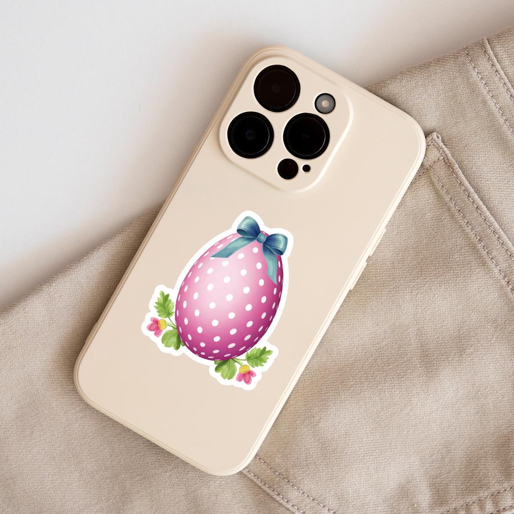 50 наклеек-граффити с пасхальными яйцами для мобильных телефонов и компьютеров, водонепроницаемые декоративные наклейки, креативные пасхальные канцелярские наклейки