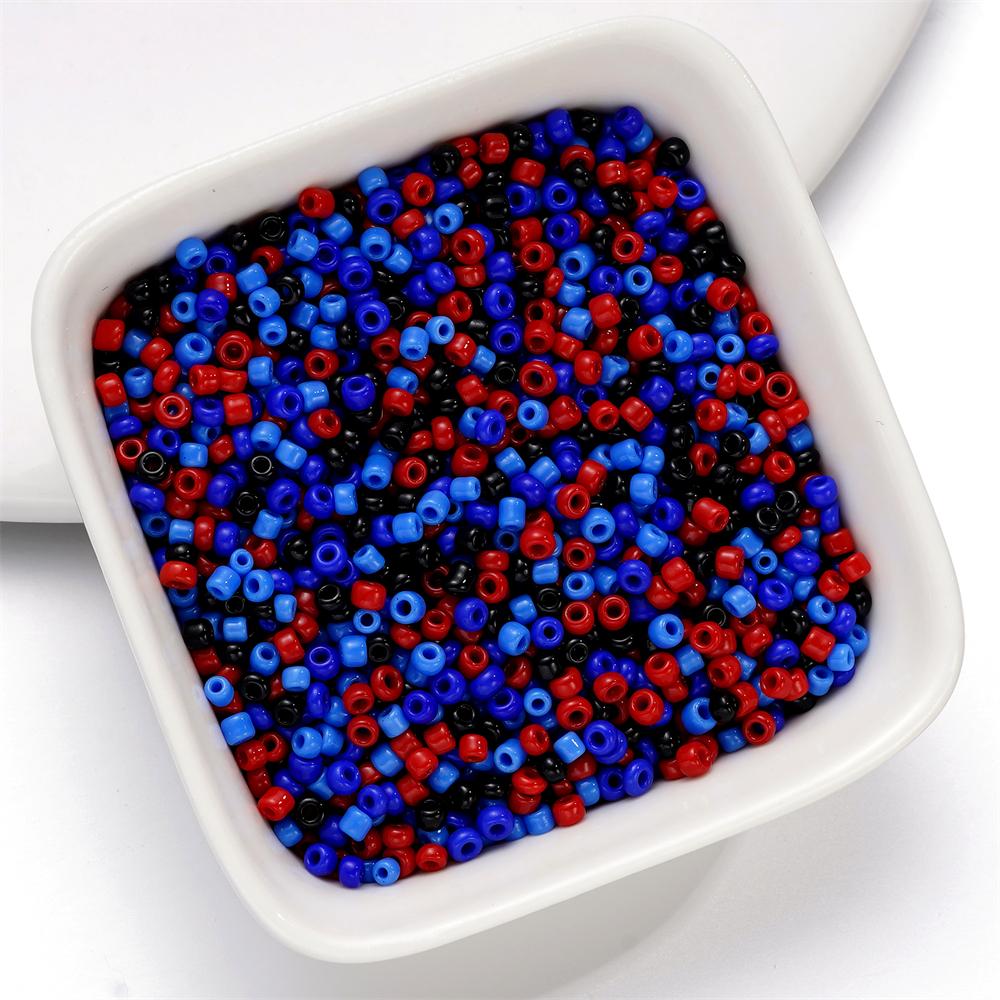 10g/Lot 2mm Mixed Glass Seed Beads Charm Colorful Bead for DIY Spacer Loose Bracelet Necklace Earring Jewelry Making Accessories