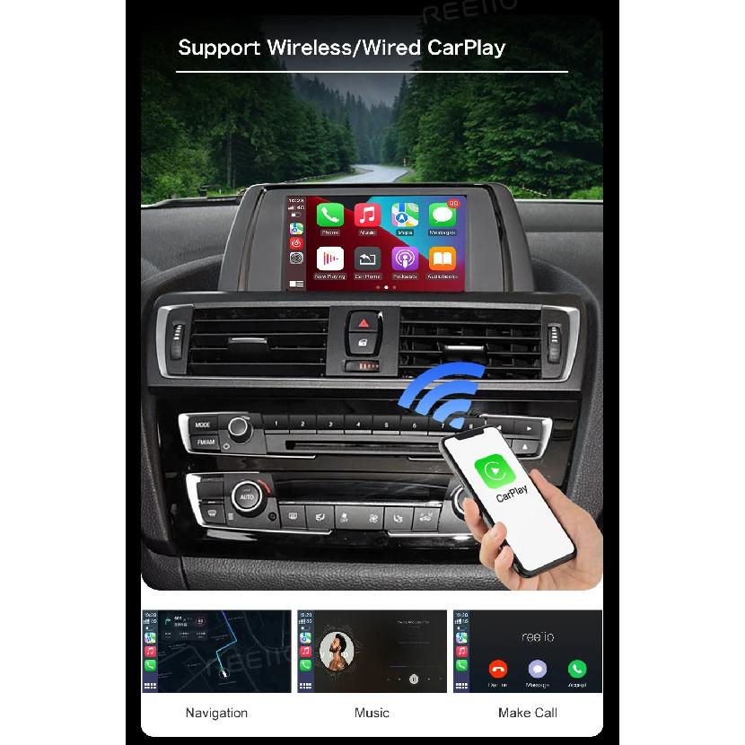 Беспроводной CarPlay Android Auto Для BMW 1 серии F20 F21 2 серии F22 F23 F45 CIC/ NBT Системный модуль Навигация Airplay