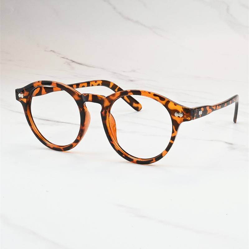 New Men Round Rice Studs Small Frame Prescription Hyperopic Glasses Women Optical Prescription Anti Blue Ray Short Sight Eyewear