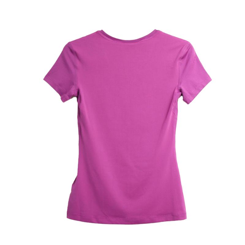 Nike Dri Fit быстросохнущая дышащая повседневная облегающая футболка с коротким рукавом женские футболки фиолетовые 725748-556