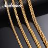 Gold Color New Fashion Jewelry Stainless Steel Necklaces Men Women Keel Stainless Steel Chain Necklace Width 3mm/5mm/6mm/7mm Necklaces