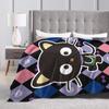 Cute Chococats Blanket Quality Super Warm Black Cat Throw Blanket Winter Boy Girl Bedroom Funny Bedspread