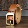 Ремень мужской итальянский выцветший винтажный первый слой коровьей кожи с пряжкой из натуральной кожи простой универсальный повседневный ремень для брюк