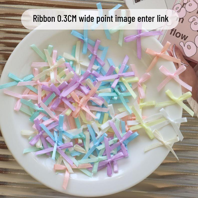 Double-Layer 8-Minute Polyester Swallowtail Ribbon Waist Bow and Headdress Accessory