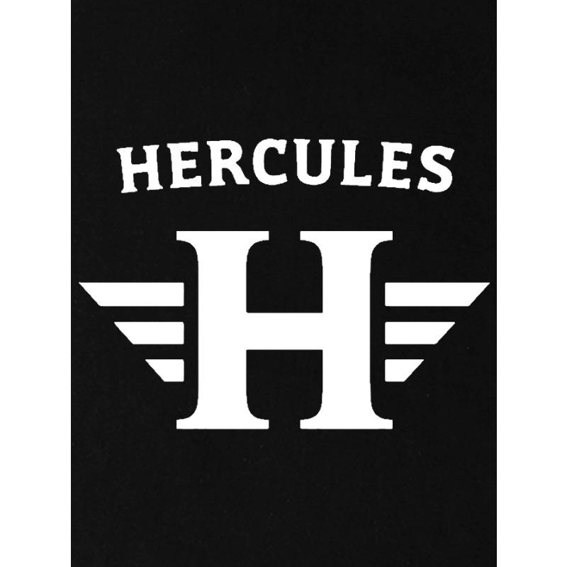 Европейские размеры HERCULES с жирным H Мужская повседневная футболка с коротким рукавом и круглым вырезом, Микроэластичная вязаная ткань, Футболка с принтом, Обычная посадка