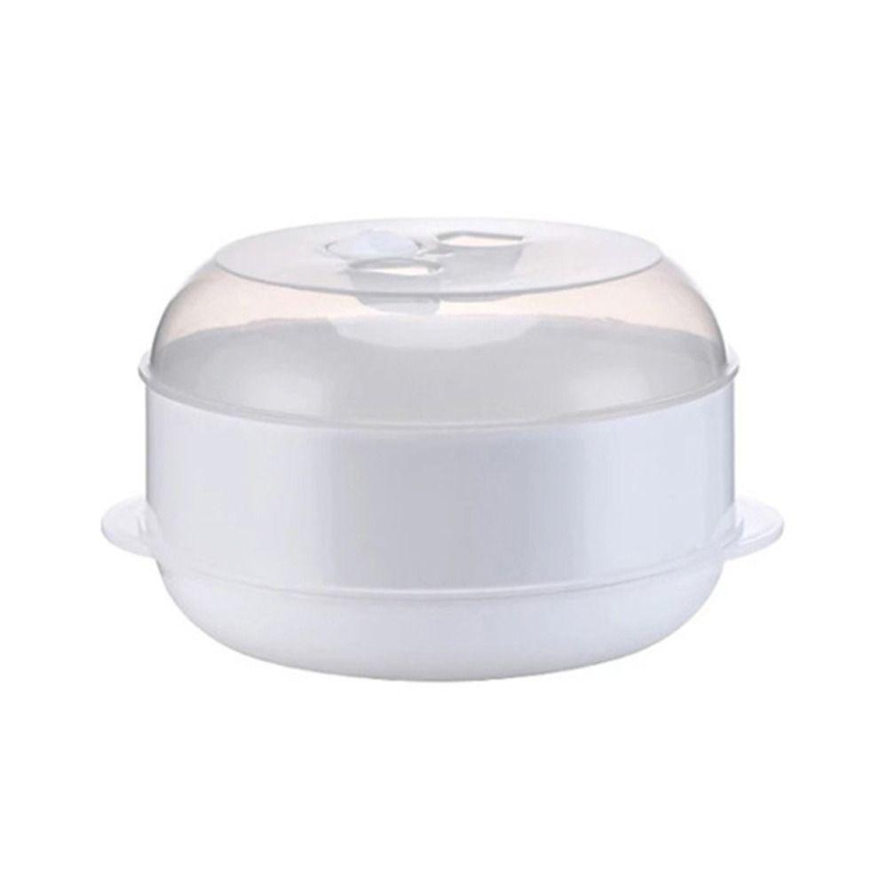 Круглая пароварка для риса и пельменей на пару, пластиковая пароварка, контейнер для приготовления пищи, специальная микроволновая печь