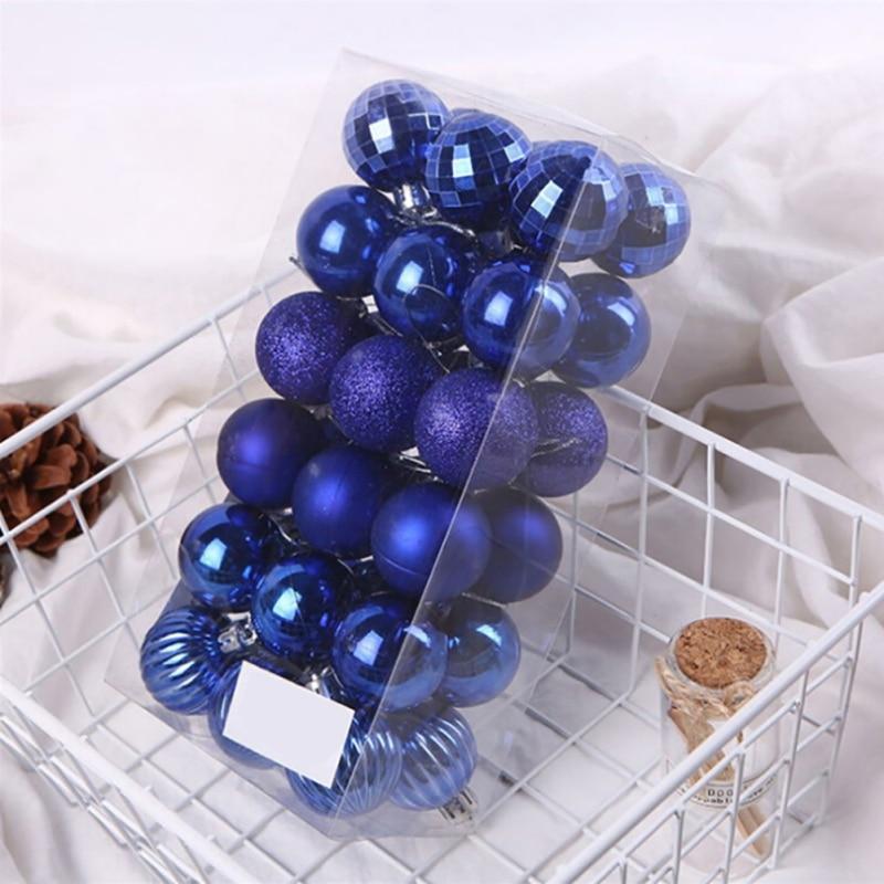 Набор елочных шаров 36шт. Декоративные елочные игрушки Шарики Орнаменты