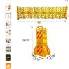 Expandable Barricade Gate with Wheels Commercial Safety Barriers Foldable Traffic Barricade Fence for Industrial Or Residential