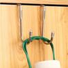 4Pcs Multipurpose Hooks with S Shape Durable No Trace Over Door Hooks for Cabinet Door Ideal for Home and Office Use