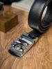 ROVICKY men's leather belt automatic buckle leather
