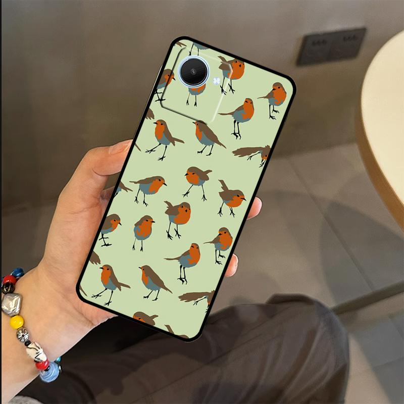Robins Bird Case For Realme C71 C75 C55 C51 C53 C25 C63 C61 C65 C67 GT6 GT7 Pro 11 12 13 14 15 Pro Plus