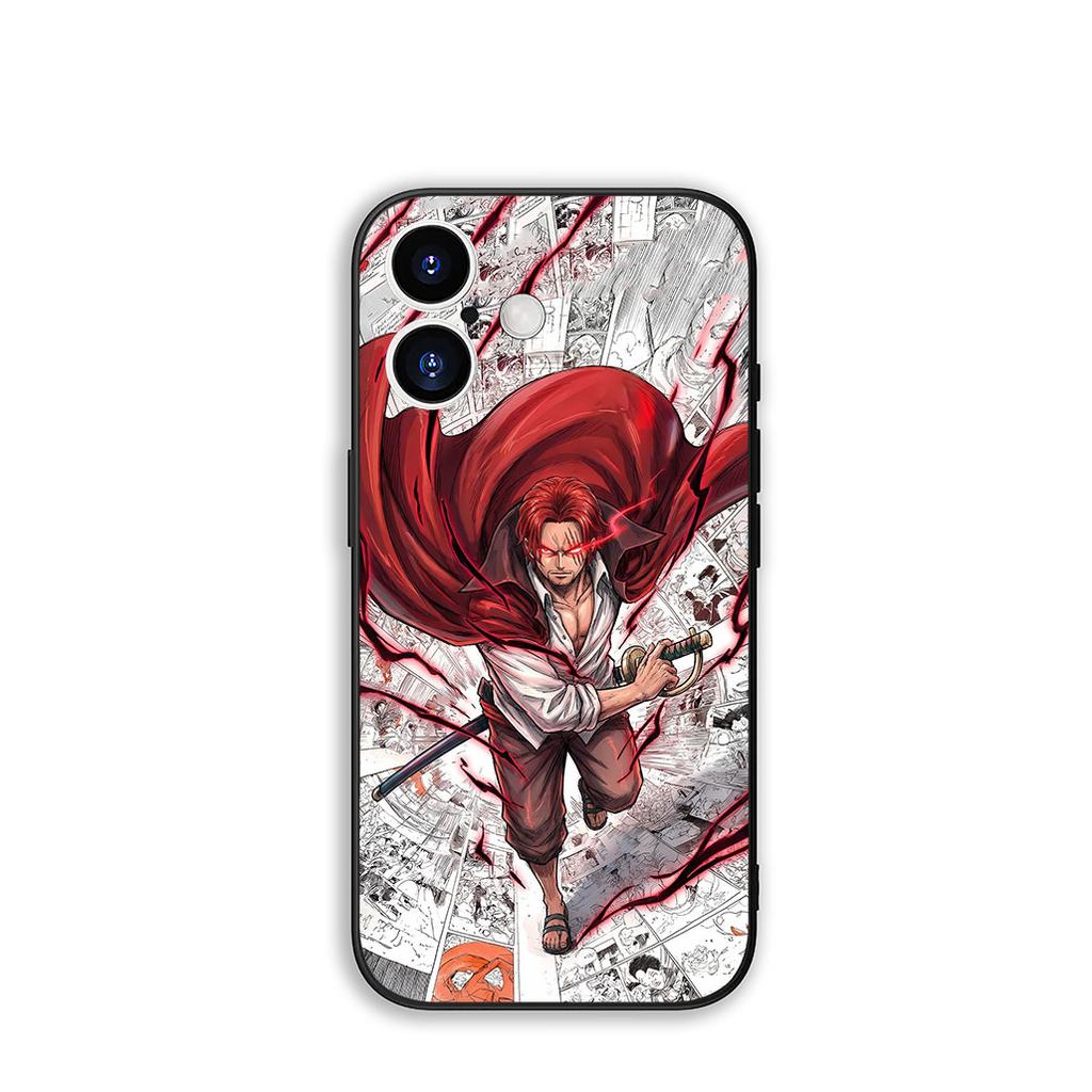 for Xiaomi Redmi Note 14 12 13 ProPlus A3 Pro Plus 12C 13C 14C 5G Phone Cover Case Red Hair ONE PIECE Shanks Luffy