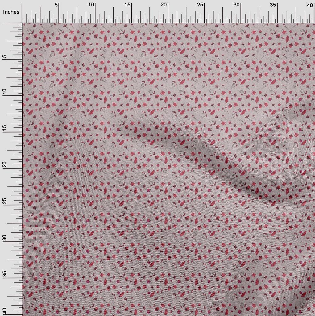 oneOone Cotton Flex Blush Pink Fabric Autumn Quilting Supplies Print Sewing Fabric By The Yard 40 Inch