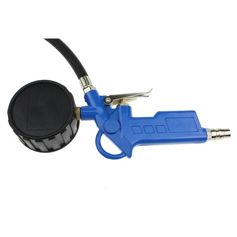 Car Digital Tire Inflator Gun - Auto Tyre Pressure Tool with LCD Manometer Gauge for Inflating & Pressure Testing